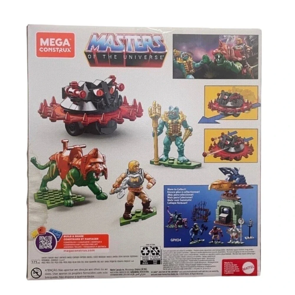 Mega Construx Masters of the Universe He-Man Battle Cat vs Roton Set 171 pcs NEW